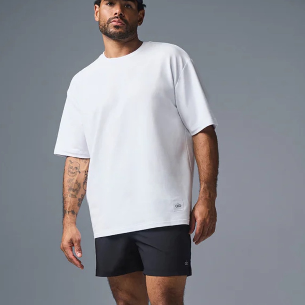 Alo Yoga Double Take Short Sleeve White XL